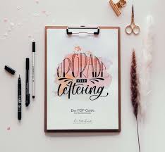 50+ free hand lettering practice sheets and worksheets to use for ipad lettering and with your favorite brush pens! Upgrade Your Lettering Guide Hints Kunst
