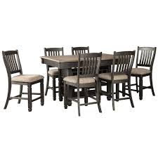 Farmhouse counter & bar stools : Bolanburg 7 Piece Black Farmhouse Counter Height Dining Set Weekends Only Furniture