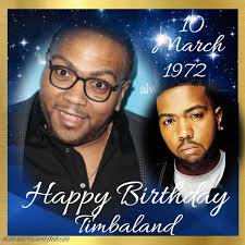 HAPPY 50th BIRTHDAY Timothy Zachary Mosley, known professionally as  Timbaland, record producer, rapper, singer, songwriter and DJ. Timbaland's  first full credit production work was in 1996