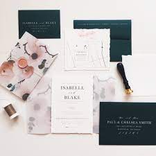 Deckle Edge Cotton Paper Wedding Invitations With Floral Vellum Wrap Around De Wedding Invitation Envelopes Fun Wedding Invitations Custom Wedding Invitations