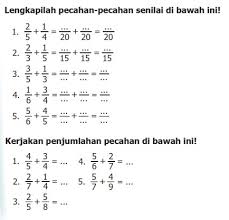 Berikut bospedia memberikan soal latihan matematika kelas 7 smp/mts bilangan bulat petunjuk umum 1. Contoh Soal Penjumlahan Pecahan Matematika Kelas 5 Sd Kurikulum 2013 Dede Taufik