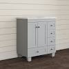 This contemporary vessel sink vanity set creates a modern look in your bathroom at an affordable price. 1