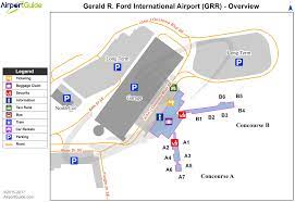 grand rapids gerald r ford international grr airport terminal map overview airport guide airport airports terminal