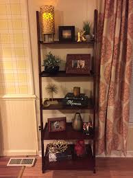 Leaning Bookshelf Decor Shelf Decor Living Room Bookcase Decor Shelf Decor