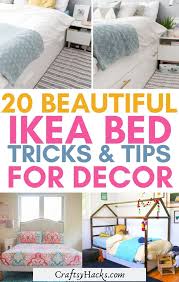Shelving and storage accessories make the room modern and urban, while stashing the dresser in the closet makes the most of limited floor space. 20 Beautiful Ikea Bed Hacks For Bedroom Craftsy Hacks