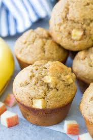 Add egg, oil and vanilla; Apple Banana Muffins Easy One Bowl Recipe