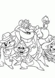 Plants vs zombies coloring pages. Chip And Dale Rescue Rangers Coloring Pages For Kids Printable Free Coloing 4kids Com