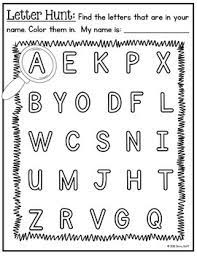 name recognition letter hunt by miss ginny s classroom tpt