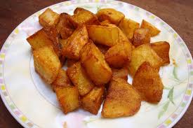 Deep Fried Cubed Potatoes With Moroccan Spices Recipe Fried Potatoes Recipe Cubed Potatoes Deep Fried