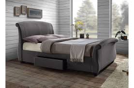 Barcelona Luxury Grey Upholstered Fabric Scrolled Storage 4ft 6 Double Bed 33854 P Jpg 960 630 Bed Furniture Design Bed Furniture Upholstered Bed Frame
