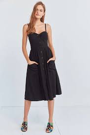 Cooperative Emilia A Line Button Down Midi Dress Midi Ruffle Dress Fashion Midi Dress