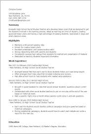 Classic cv / resume, this form of document will work in almost every industry. High School Social Studies Teacher Templates Mpr