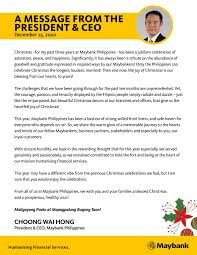 Employee screening and reference checks. Maybank Maybank Philippines President And Ceo Choong Facebook