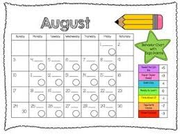 Editable Class Dojo Clip Chart Behavior Calendar Notebook