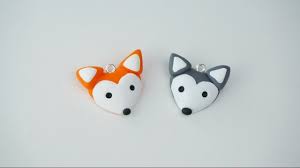 Fox And Wolf Verzierungen Aus Modelliermasse Polymer Modelliermasse Anleitungen Und Fimo Armband