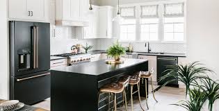 matte black cafe appliances