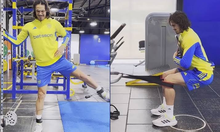 Edinson Cavani trabaja en su recuperación: cuándo podría volver