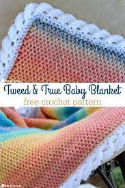 Tweed And True Baby Blanket Free Crochet Pattern Tunisian Crochet Blanket Tunisian Crochet Patterns Crochet Baby Blanket Free Pattern