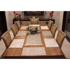 More than 15000 table runner and placemat sets at pleasant prices up to 9 usd fast and free worldwide shipping! Cotton Off White Dining Table Mats Set Rs 5500 Set Srjana Id 18654962862