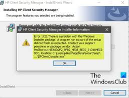 The installshield on your windows 7 computer is used to install software packages downloaded onto the computer. Installshield Error Code 1722 While Installing Msi Program