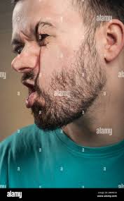 Deformed face hi-res stock photography and images