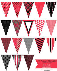 Black And White Pennant Banner Png Patterned Party Pennant Banners Say That 3 Times Fast Available In Every Color For Your Party Or Home Dec Pennant Banners Pennant Banner Printable Pennant