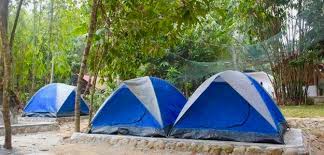 Chalet (7 unit), tapak perkhemahan, dewan, surau. Pakej Perkhemahan Camping Di Kampung Ulu Slim