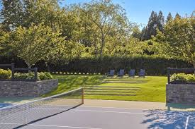 Hollander Design On Instagram A Sunken Tennis Court Allows For Gentle Steps Up For Relaxed Viewing Tennis Court Backyard Tennis Court Design Spring Outdoor
