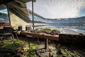 Abandoned Silverdome Stadium Detroit Photo Abandoned Places Abandoned Old Abandoned Buildings