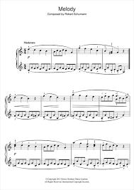 Robert Schumann Melody Sheet Music Pdf Notes Chords Classical Score Beginner Piano Download Printable Sku 117427