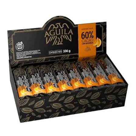 Chocolates Águila 60% Naranja por 24 unidades de 14 gramos