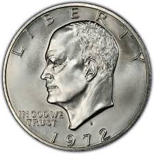 1972 eisenhower dollar values and prices past sales