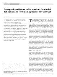 If sunderlal bahuguna is allowed to live, and only you and i can make that happen, he gives urge him to stop sunderlal bahuguna's fast before he attains samadhi. Pdf Passages From Nature To Nationalism Sunderlal Bahuguna And Tehri Dam Opposition In Garhwal