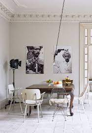 Black And White Wall Art In Barcelona Dining Room Via Ad Espana Sfgirlbybay Arredamento Arredamento D Interni Decorazioni