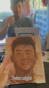 For our weekend date activity we decided to paint each other's portrait.  Chaos ensued... Watch the reveal 🫣🤣🤣🤣 Friendly warning to turn your  sound down 😅💛 The setup: ⬜ 2 white cardstock