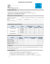 Https Www Icsi Edu Webmodules Template 20of 20resume 20for 20cs 20trainee Pdf