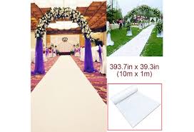 If you need to buy wedding item and choose carpet decoration. White Carpet 10x1m Wedding Aisle Floor Party Decor Background Bar Stage Carpets Rug Wedding Supplies Decoration Accessories Wish