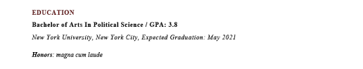Cum Laude On Resume How To List Latin Honors On Your Resume