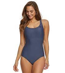 Nike Women S Epic Racerback Spliced One Piece Swimsuit At Swimoutlet Com One Piece Swimsuit One Piece Nike Women