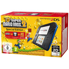 ¡compra con seguridad en ebay! Nintendo 2ds Azul Negra Nuevo Super Mario 2 Preinstalado Pccomponentes Com