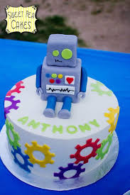 Robot Cake Devyn Geburtstagskuchen Fur Jungen Kinder Geburtstag Torte Geburtstagskuchen Kinder