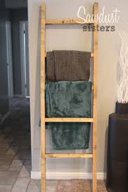 Here are some photos of my little $20 diy and the video tutorial!! Diy Blanket Ladder Sawdust Sisters