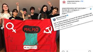 Vänsterpartiet vill ta bort kravet på att sverige ska lämna eu från sitt partiprogram. Ung Vanster I Malmo Poserar Med Sovjetisk Kommunistsymbol Nyheter Idag