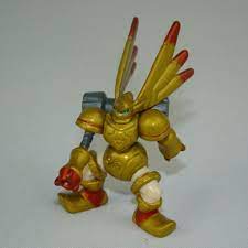 Vintage Digimon Digital Monsters, Gold Rapidmon 1.5
