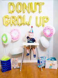 Join enfamil® family beginnings today Donut Grow Up Birthday Party Cute Easy To Put Together Party Idea Perfect For A 1st Birthday Birthday Party Themes 1st Birthday Parties 1st Birthday Themes