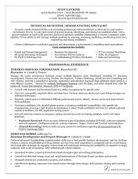 Hr business partner resume samples & cv format career objective a people oriented professional with close to _ years of experience in corporate hr business partner functions backed by sharp communication skills with an ability to relate to people across all hierarchical levels in the firm. Technical Recruiter Resume Example