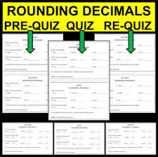 Rounding off to the nearest hundredths is the same as rounding it to 2 decimal places. Rounding Decimals Quizzes Place Value Assessment Tenths Hundredths Thousandths