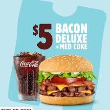 Hungry Jack S Bacon Deluxe Med Coke 5 Was 11 30 Large Sundae 2 Was 4 45 Pickup Hungry Jack S Via App Ozbargain