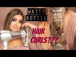Use the wash and go method for curly hair. Water Bottle Hair Curls Hack It Works Insane Viral Video Youtube Blow Dry Hair Curls Curled Hairstyles Diy Hair Curls