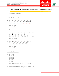 Algebraic formulae this video have subtitle in malay and/or english the aim for this video is to help. Maths F1 2 Number Patterns And Sequences Pages 1 5 Flip Pdf Download Fliphtml5